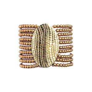 Tigerstars Vintage Boho Copper Stretch Statement Bracelet